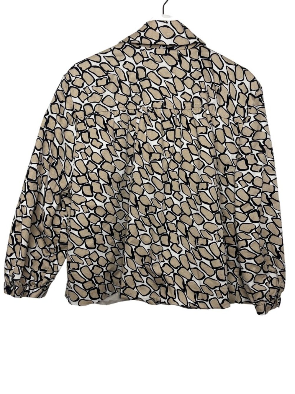 Sandro Tweed Blazer Plus 1X Tan Black Preppy - Picture 8 of 12